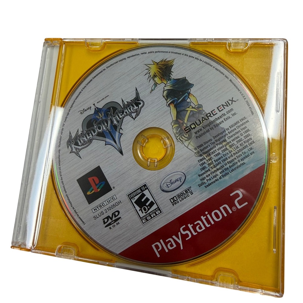 Kingdom Hearts II Sony PlayStation 2 PS2 Game Disc Only